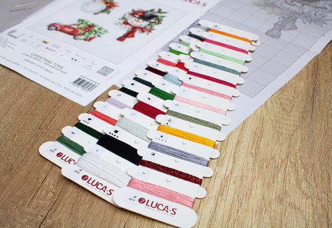 Luca-S Christmas Ornaments Cross Stitch Kit with Easy Instructions for Decor Gifts