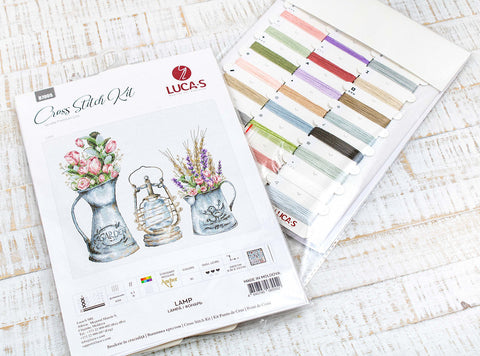 Luca-S Lamp Counted Cross Stitch Kit with Aida Canvas & Cotton Threads