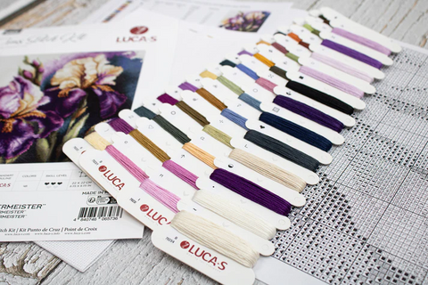Luca-S Counted Cross Stitch Kit “Iris Burgermeister” 22x22cm Embroidery Set