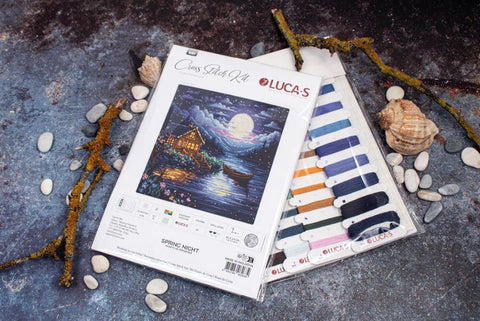 Luca-S Spring Night Cross Stitch Kit 24x24cm Embroidery Set Home Decor