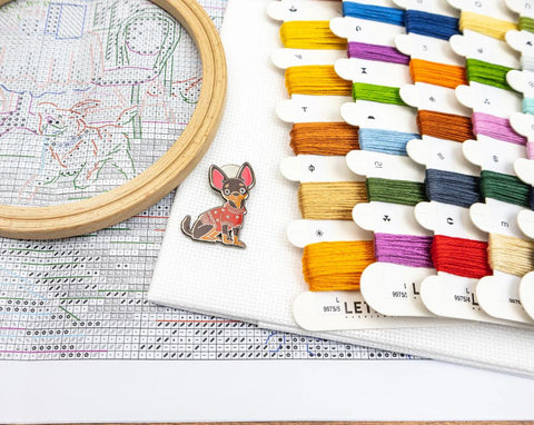 Paris After Rain Cross Stitch Kit, 42 x 30 cm, Letistitch, Zweigart Aida 16 ct, 100% Cotton, 64 Colors
