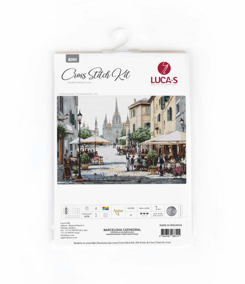 Luca-S Barcelona Cathedral Cross Stitch Kit 47x31cm Richard Macneil Design
