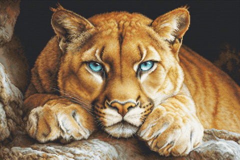 Luca-S Wild Spirit Cross Stitch Kit 48x32 cm Embroidery Set
