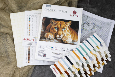 Luca-S Wild Spirit Cross Stitch Kit 48x32 cm Embroidery Set