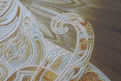 Bead Embroidery Kit for Cat Picture, Abris Art, 31 x 47 cm, 13 Colors, 11,021 Beads