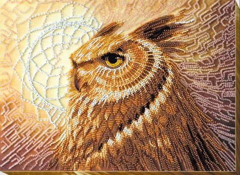 Bead Embroidery Kit “Totem” on Printed Canvas, Abris Art, 31×23 cm, 14 Colors, Needles and Instructions
