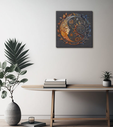 Bead Embroidery Kit, Captive of the Night Decorative Wall Art, Abris Art, 26 Colors, 5113+ Beads, 255 x 252 mm