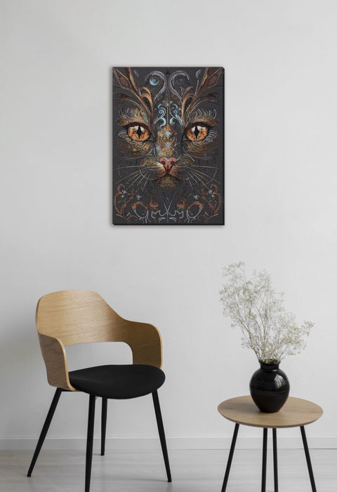 Witch's Gaze Bead Embroidery Kit, Abris Art, Preciosa Beads, 300 x 430 mm Canvas Wall Art, 28 Colors