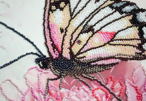 Bead Embroidery Kit, Petal Dream Floral Design, Abris Art Deco Scenes, 25 x 33 cm, 20 Colors, 6221 Beads
