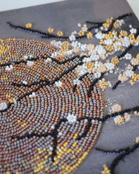 Animal Bead Embroidery Kit, 20x40 cm, Abris Art “When the Soul Blooms” – 16 Colors, 7,295 Beads