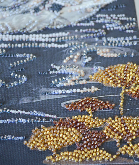 Animal Bead Embroidery Kit, 20x40 cm, Abris Art “When the Soul Blooms” – 16 Colors, 7,295 Beads