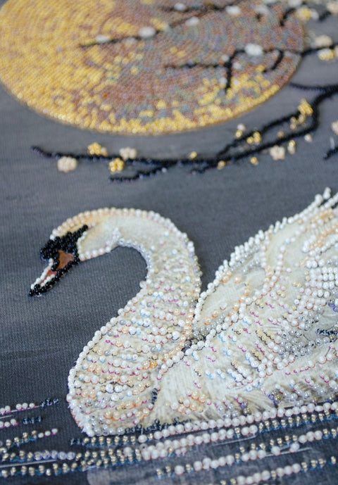 Animal Bead Embroidery Kit, 20x40 cm, Abris Art “When the Soul Blooms” – 16 Colors, 7,295 Beads