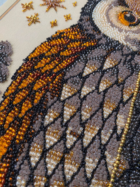Animal Bead Embroidery Kit, Abris Art Master of Reincarnations, 26 x 40 cm, 22 Colors, 13,811 Beads