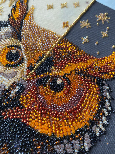 Animal Bead Embroidery Kit, Abris Art Master of Reincarnations, 26 x 40 cm, 22 Colors, 13,811 Beads