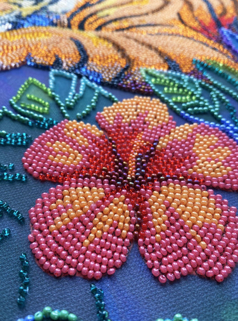 Bead Embroidery Kit Abris Art Sweet Dream Animal Design, 26 x 39 cm, 32 Colors, 12,067 Beads, DIY Wall Art%>