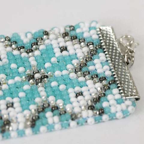 Bead Embroidery Collar Kit with 1385 Beads, Abris Art “Treasure of Traditions,” 4 Colors, 15 × 4.2 cm, Includes Needles, Thread and Clasp