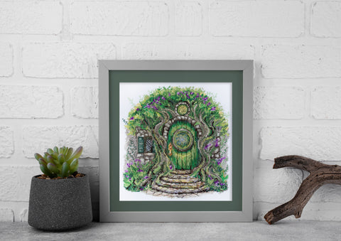 Cross Stitch Embroidery Kit, Enchanted Forest Fairy Theme, Abris Art, 20 x 21 cm, 14 Count White Canvas, 39 Colors