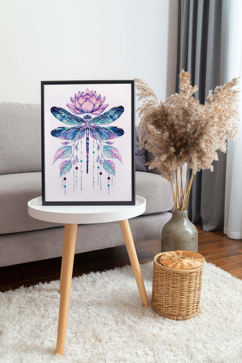 Cross Stitch Embroidery Kit, Summer Animal Design, Abris Art, 24 x 34 cm, 14 Count White Canvas, 19 Thread Colors