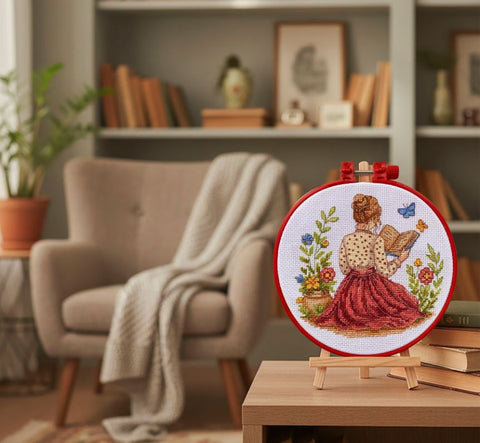 Cross Stitch Kit “Unfinished Story” 15 x 15 cm, Abris Art AAHM-092