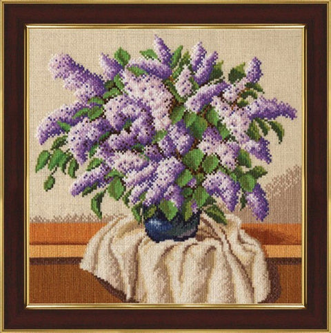 LTS009 Lilac Bouquet Cross Stitch Kit from Golden Fleece