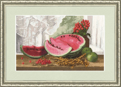 FI008 Watermelon Cross Stitch Kit from Golden Fleece