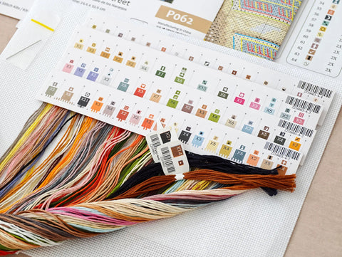 City Cross Stitch Kit, Signature Design, Zweigart Aida 16 ct, 65 Colors, 23.5 x 32.23 cm, AVA Stitch