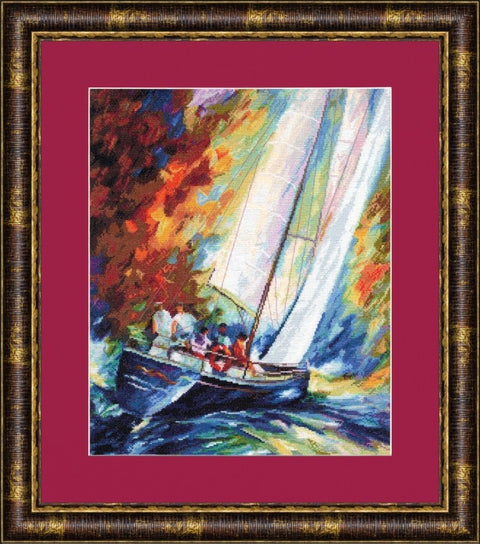 MM011 Sailing Ship Cross Stitch Kit from Golden Fleece