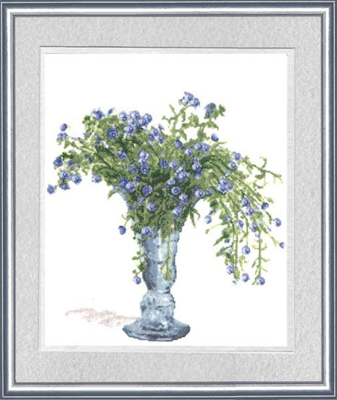 LTS035 Me-nots Cross Stitch Kit from Golden Fleece