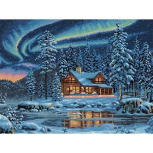 Dimensions kryželiu siuvinėjimo rinkinys Aurora Cabin