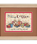 Siuvinėjimo rinkinys Dimensions Enough Coffee, 18x13 cm