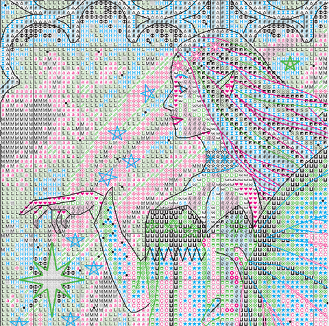 Winter Fairy Cross Stitch Kit, Dimensions Embroidery Set, Multicolor Seasonal Wall Decor, 25.4 × 43.18 cm