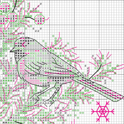 Christmas Tree Cross Stitch Kit with Aida Fabric, Cotton Threads, Needle, Pattern and Instructions by Dimensions, Beginner Friendly Décor Set