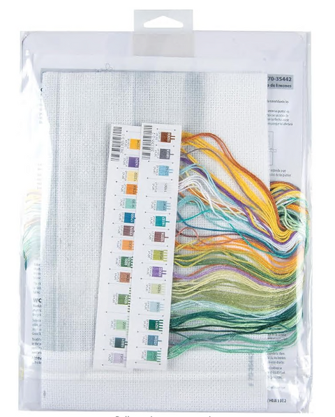 Cross Stitch Kit with Lemon Jar Design, 35 x 25 cm, Dimensions, Aida Canvas, Cotton Threads, Kitchen Decor, Beginner Friendly