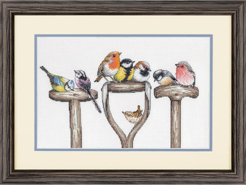 Cross Stitch Kit Forks and Feathers, Dimensions Embroidery Kit, Aida Fabric, Multicolor Design, Pattern and Instructions