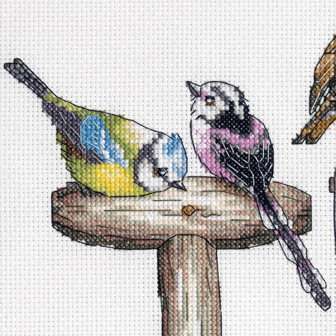 Cross Stitch Kit Forks and Feathers, Dimensions Embroidery Kit, Aida Fabric, Multicolor Design, Pattern and Instructions