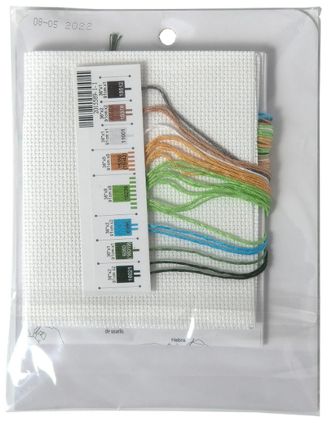 Star Wars The Mandalorian Cross Stitch Kit, Precious Cargo Design, Dimensions, Aida Fabric, Cotton Threads, Needle, Chart and Instructions