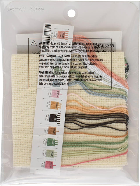 Wedding Cross Stitch Embroidery Kit, Dimensions Wedding Design with Fabric, Threads, Needle, Pattern and Instructions for Personalization