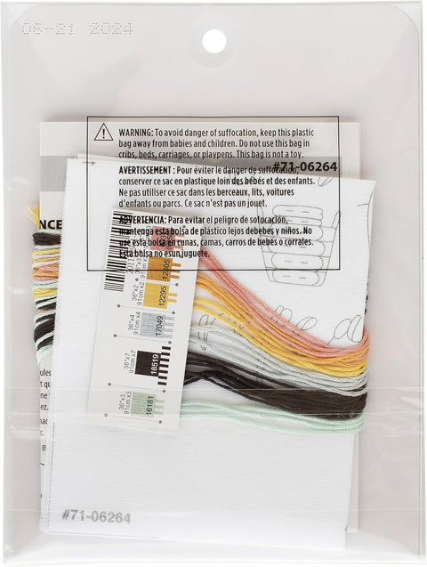 Cross Stitch Kit Wash Dry Fold Laundry Room Decor, Dimensions, Aida Fabric, Cotton Thread, Multicolor Design, Beginner Friendly
