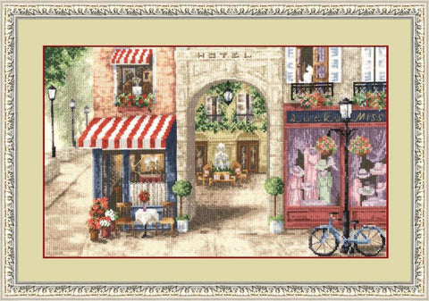 DL026 Paris Streets Cross Stitch Kit from Golden Fleece