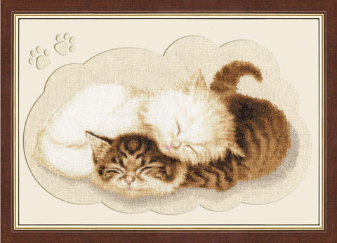 NL017 Kittens Cross Stitch Kit from Golden Fleece