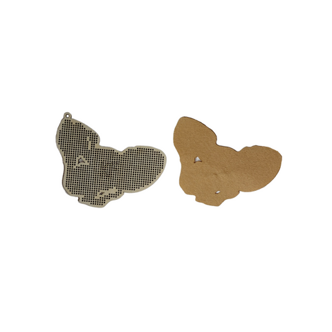 Leopard Shoe Embroidery Kit, 8.5 × 10 cm, Kind Fox by Wizardi, Wooden Base, Felt, Floss and Pattern, Beginner-Friendly DIY Craft