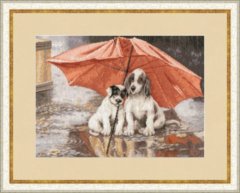 NL024 Under the rain Cross Stitch Kit from Golden Fleece