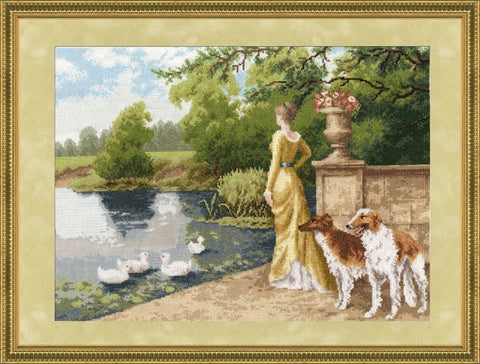 LP014 Farmstead Cross Stitch Kit from Golden Fleece