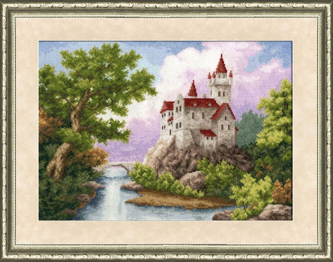 LP015 Castle Cross Stitch Kit from Golden Fleece