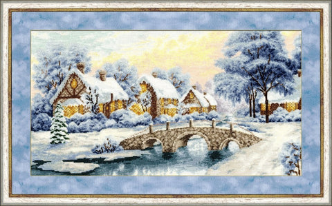 LP026 Winter Sunset Cross Stitch Kit from Golden Fleece