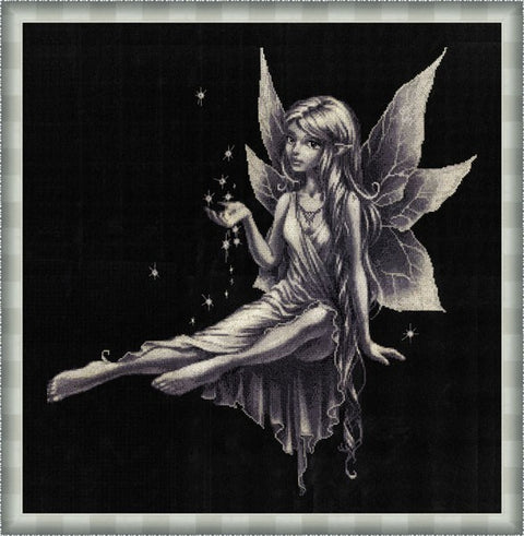 ML011 Silver Fairy Cross Stitch Kit from Golden Fleece