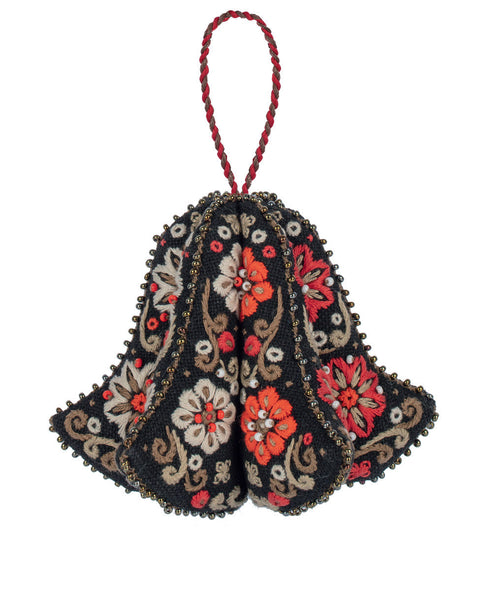 Christmas Cross Stitch Kit, Elegant Bell Tree Ornament, PANNA KLART, Embroidery Threads, Fabric, Needle and Pattern