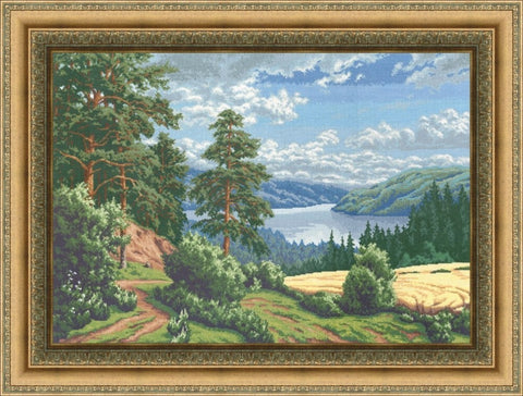 PF013 Expanse Cross Stitch Kit from Golden Fleece