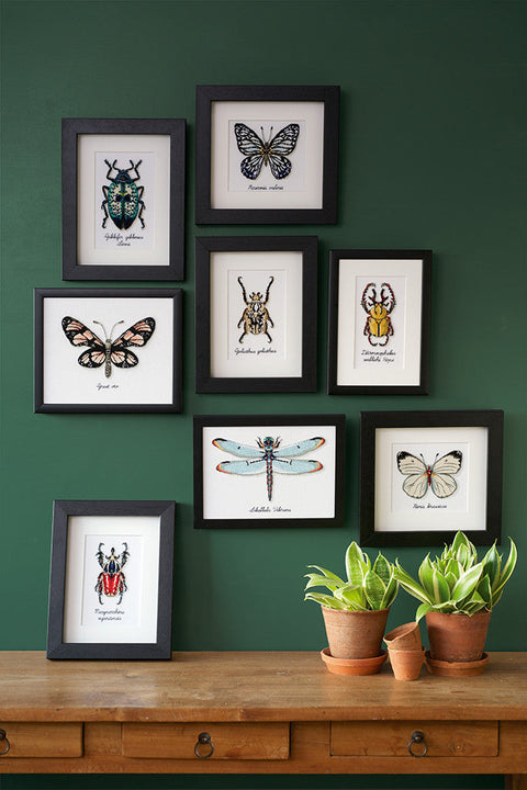 Vervaco Dragonfly Cross Stitch Kit, Counted Embroidery, Multicolor, 27 × 19 cm, Cotton Threads, Needle and Pattern Included