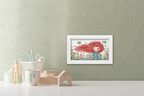 Cross Stitch Embroidery Kit “Southern Wind” with Pattern, Threads, Needle and Fabric by PANNA KLART